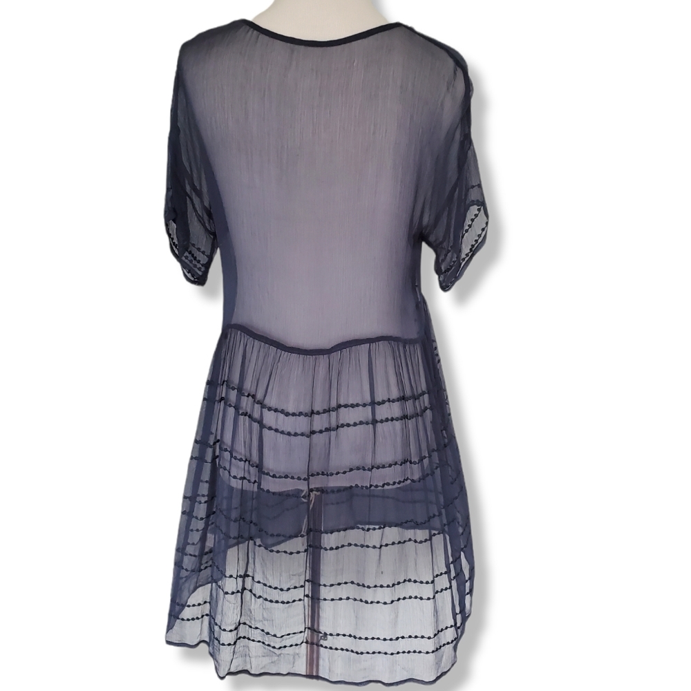 Chan Luu Viscose Sheer Embroidered Dress - Picture 6 of 11